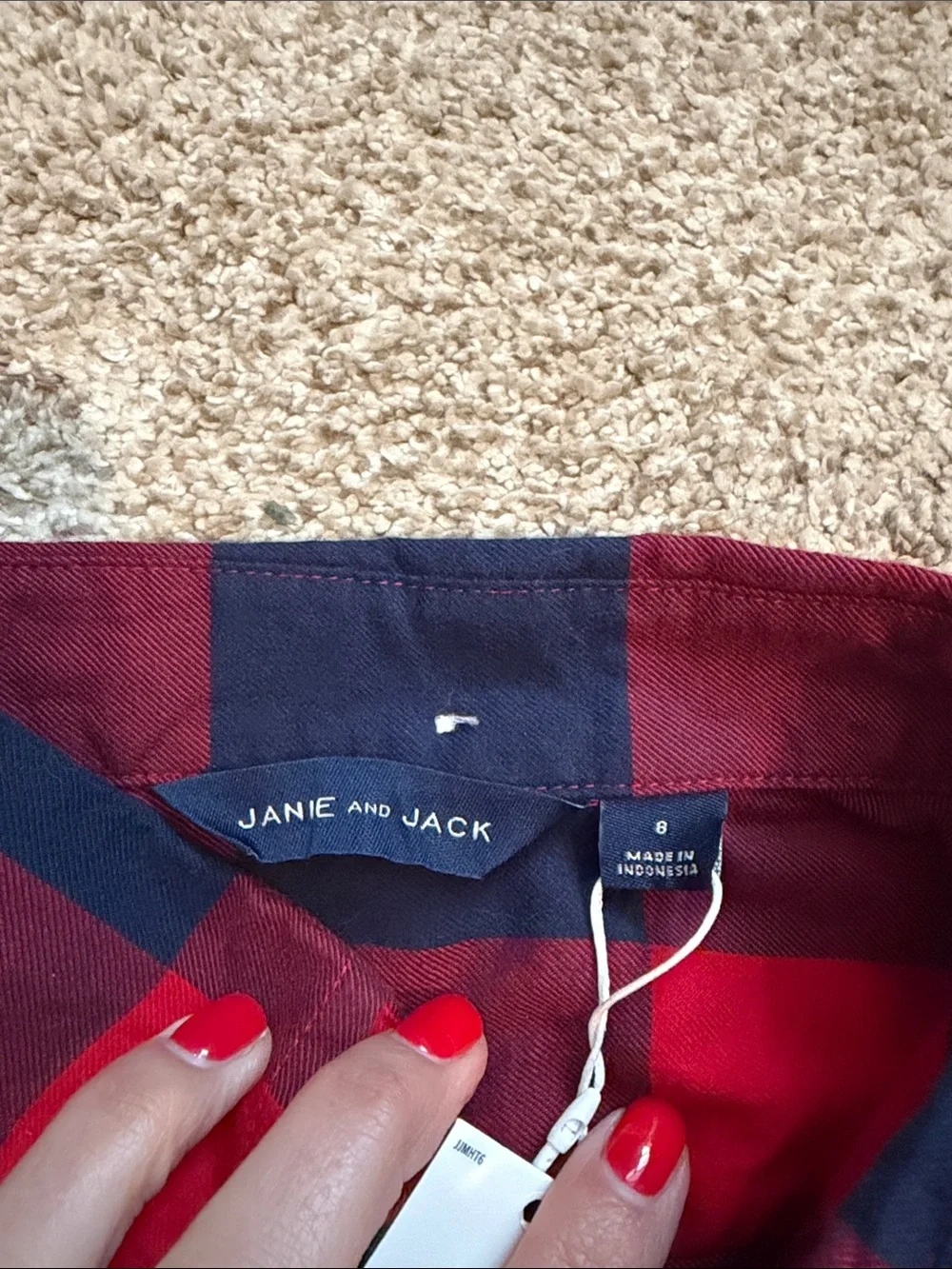 Janie and Jack shirt 10 flannel